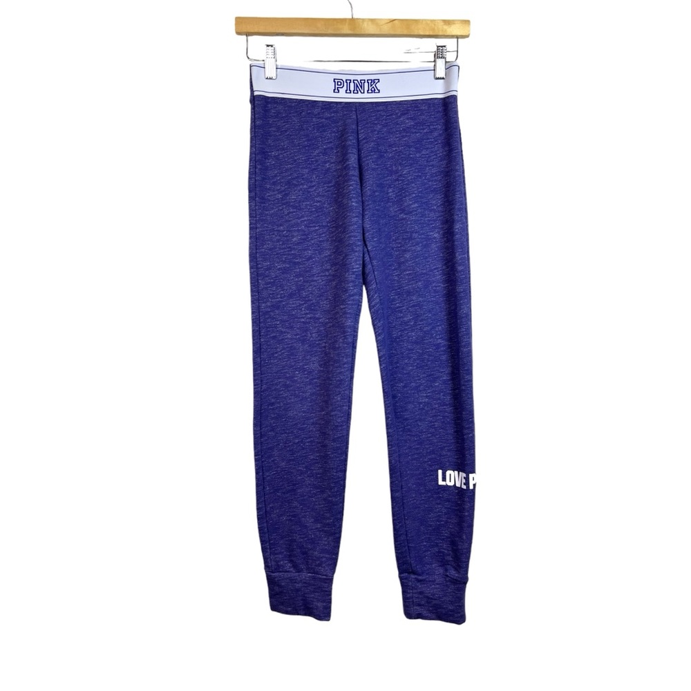 Victoria’s Secret Pink Purple Fleece Jogger Sweatpants Size XS